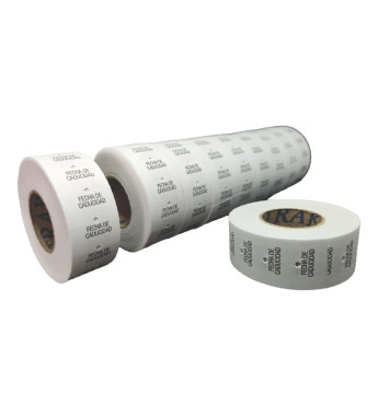 ROLLO DE ETIQUETA CADUCIDAD PARA ETIQUETADORA