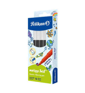 PLUMON MARKANA TWIST NEGRO C/12 PELIKAN