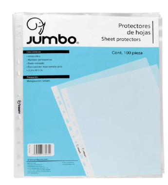 PROTECTOR T/CARTA C/100 JUMBO