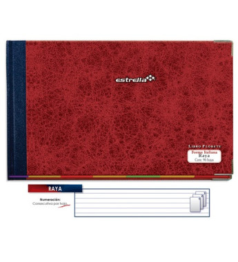 LIBRO FLORETE RAYADO F/ITALIANA 96 HOJAS